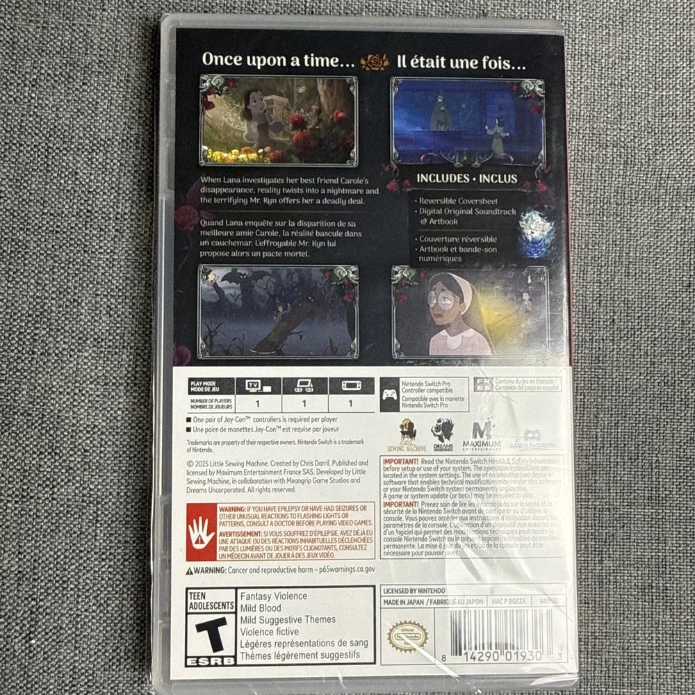 Bye Sweet Carole‎ - Nintendo Switch Sealed!